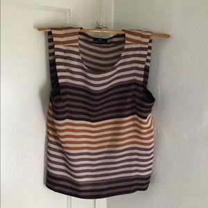 Rayon stripe blouse